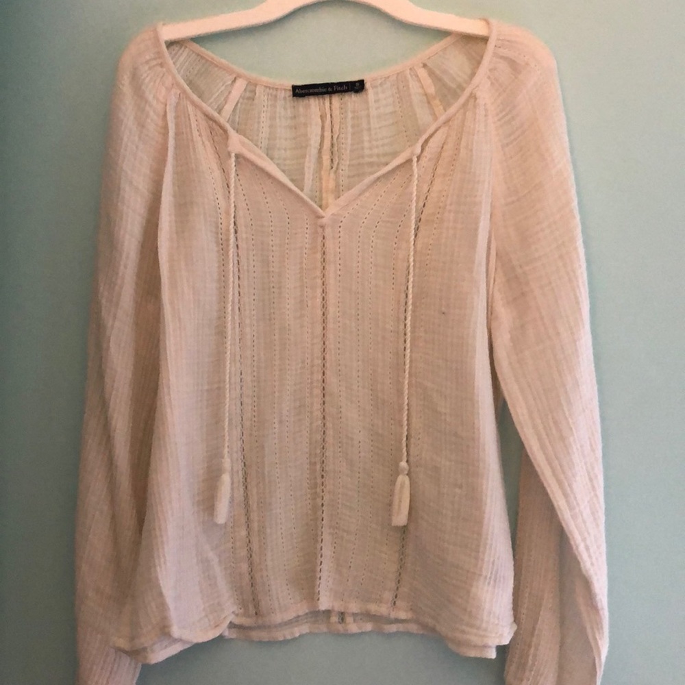 White peasant top from Abercrombie and Fitch
